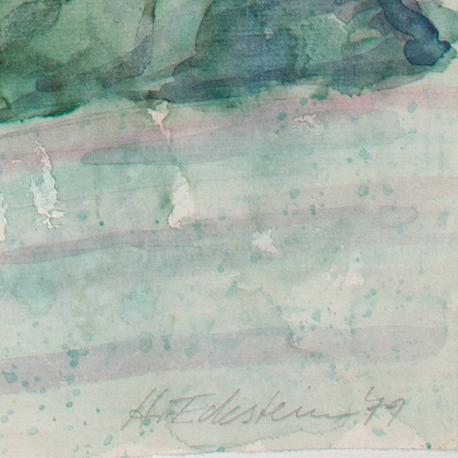 Aquarell "Villa am Meer 2" – Bild 4