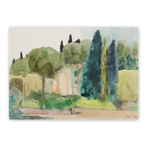 Aquarell "Aus und um Casa Camuzzi"