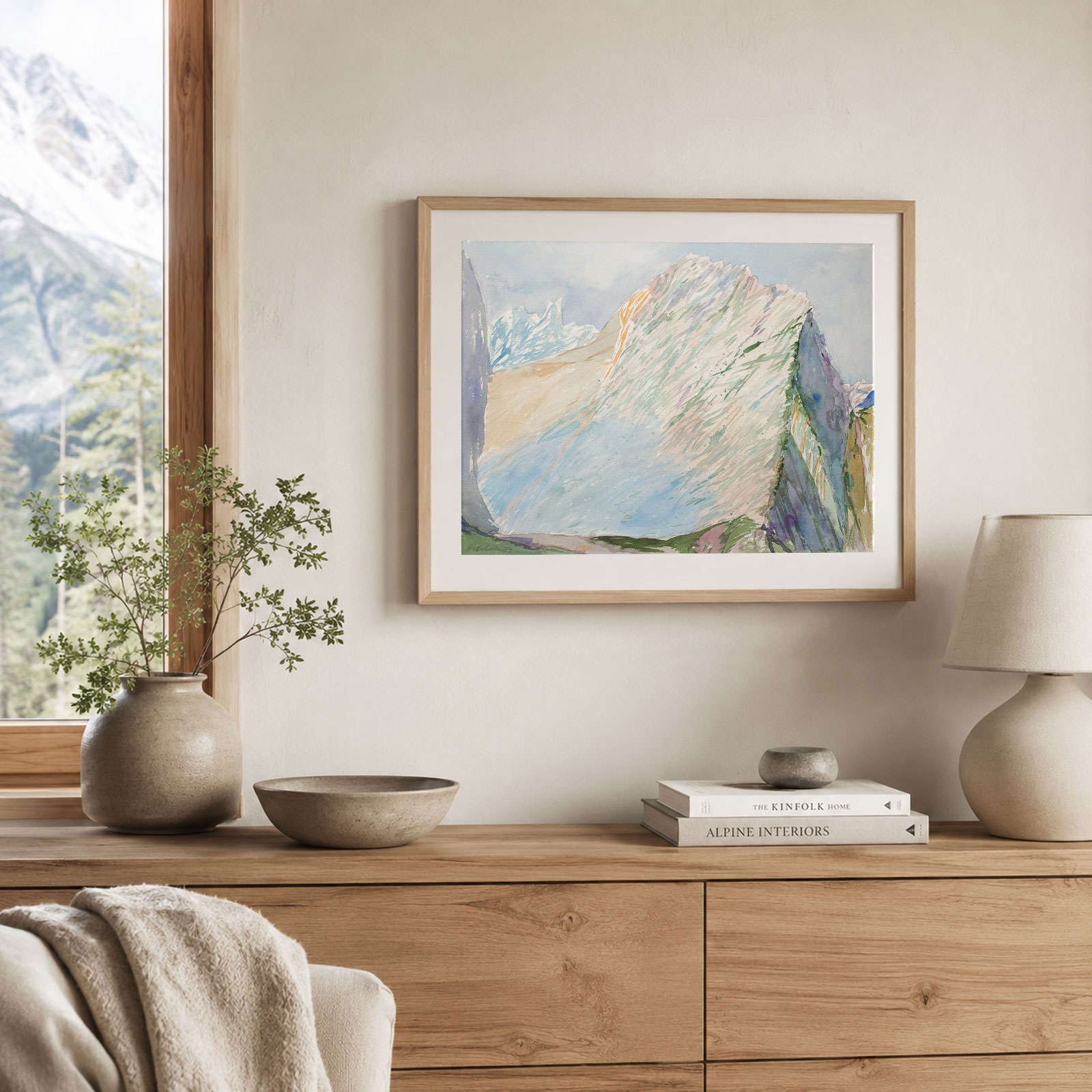 Aquarell "Karwendelmorgen" – Bild 2