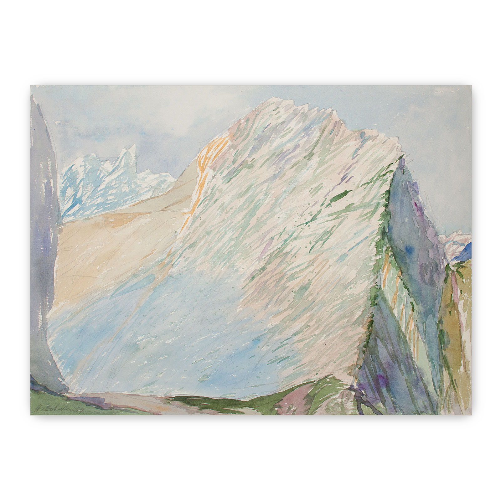 Aquarell "Karwendelmorgen"