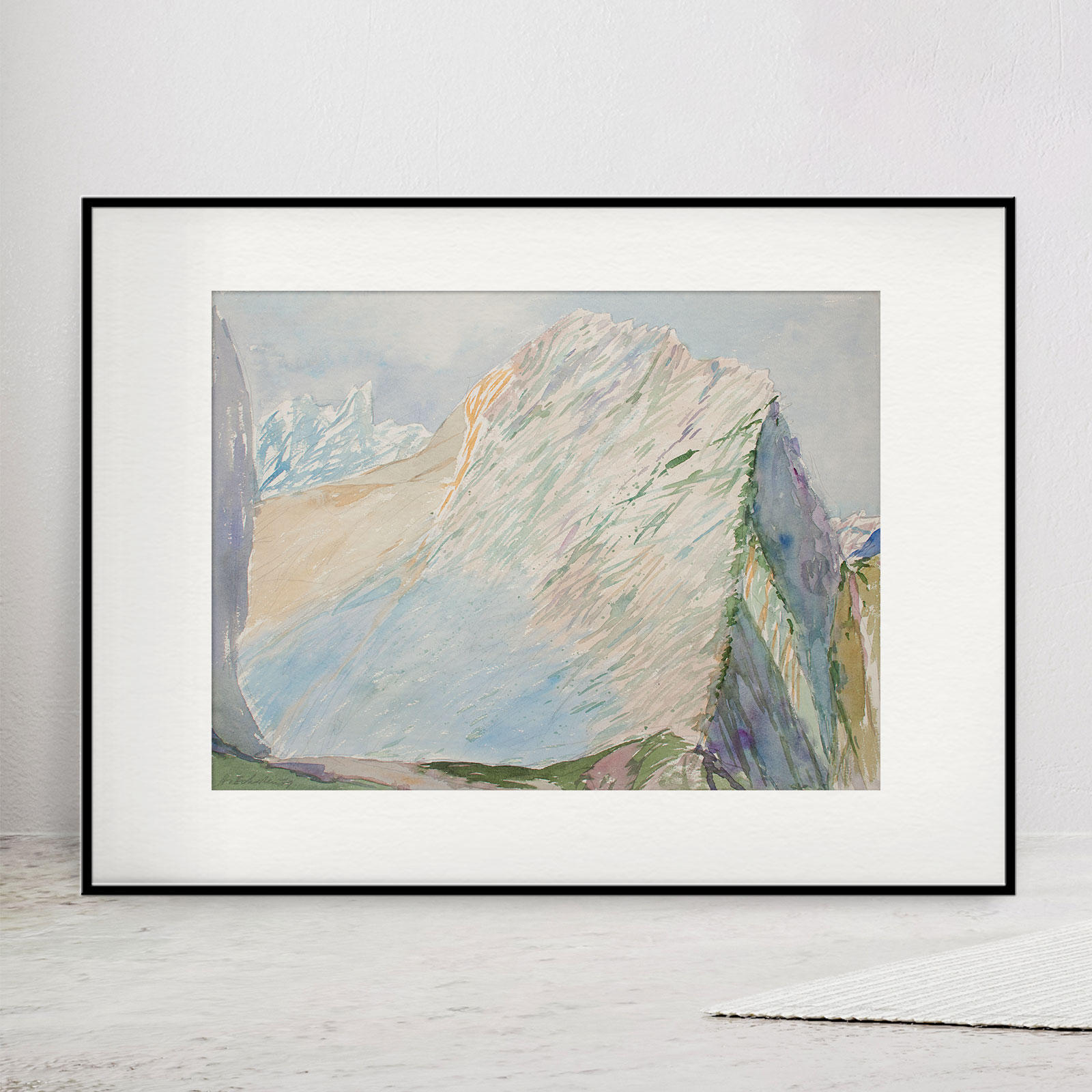 Aquarell "Karwendelmorgen" – Bild 3