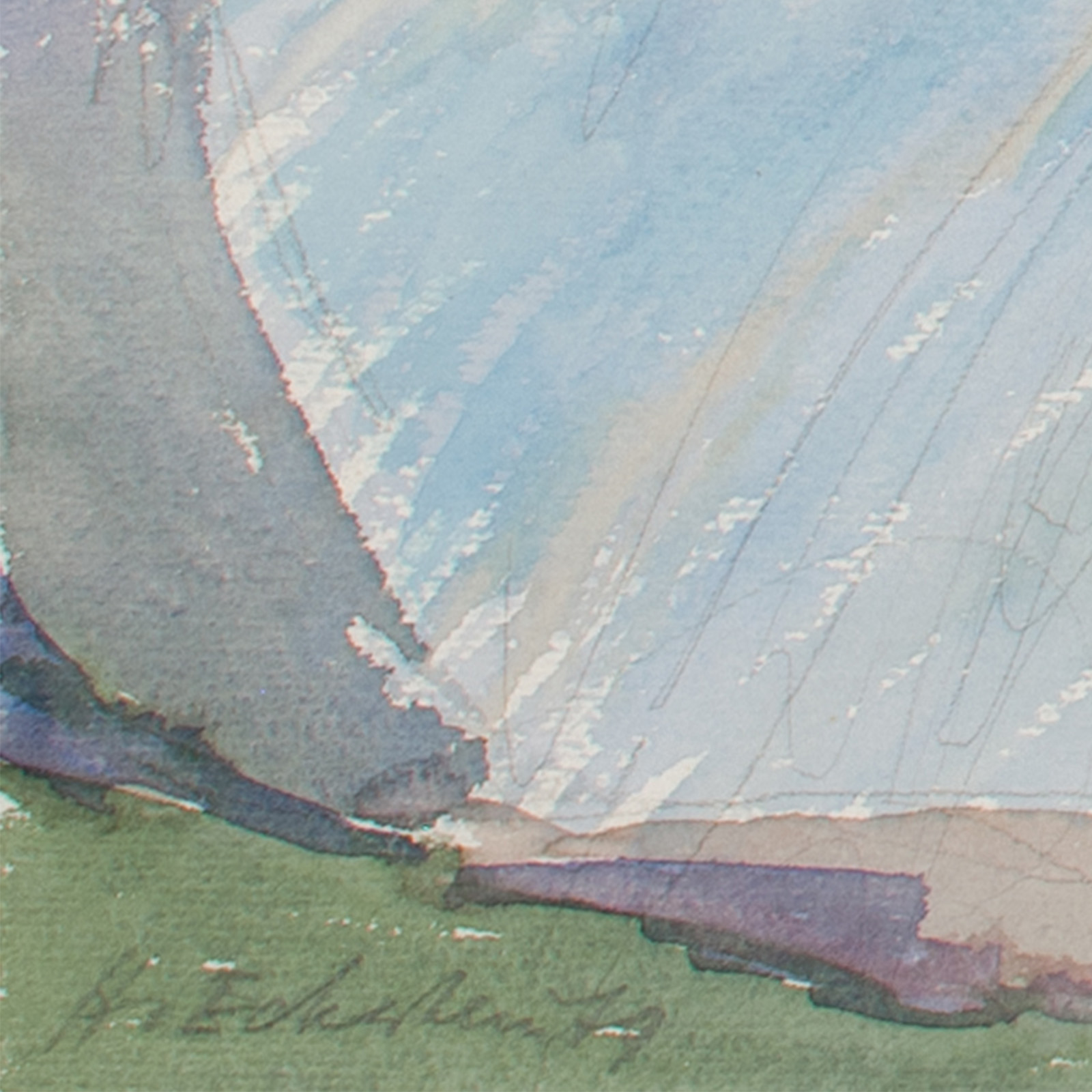 Aquarell "Karwendelmorgen" – Bild 4