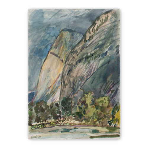 Aquarell "Skizzen aus Niederthai Ötztal"
