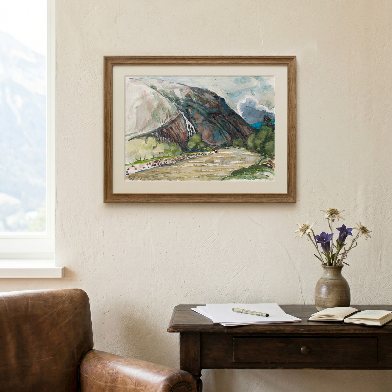 Aquarell "Skizzen aus Niederthai Ötztal 1" – Bild 2