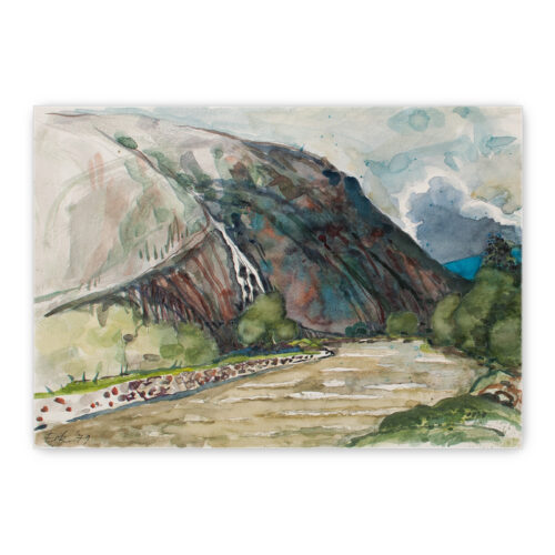 Aquarell "Skizzen aus Niederthai Ötztal 1"