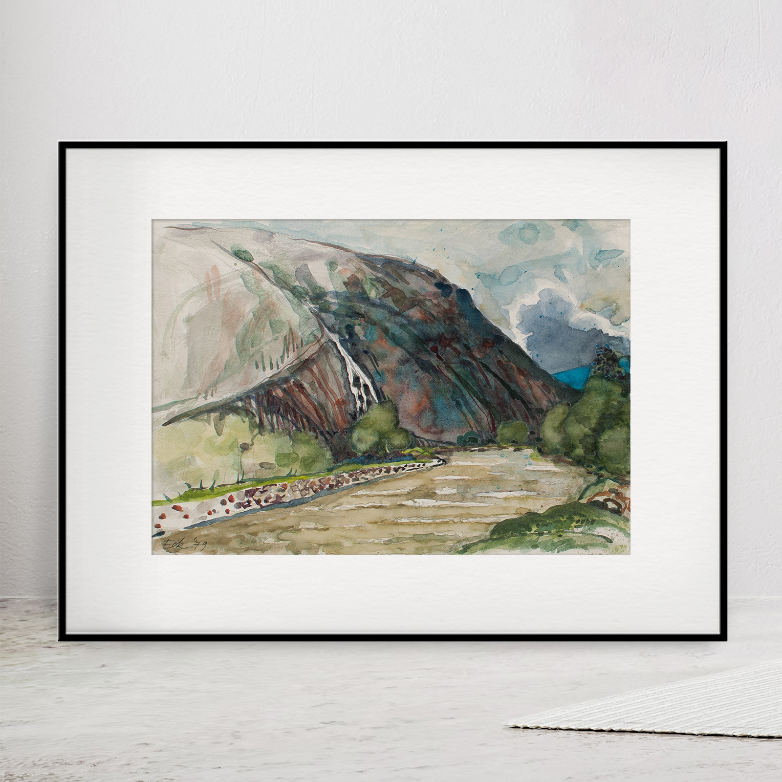 Aquarell "Skizzen aus Niederthai Ötztal 1" – Bild 3